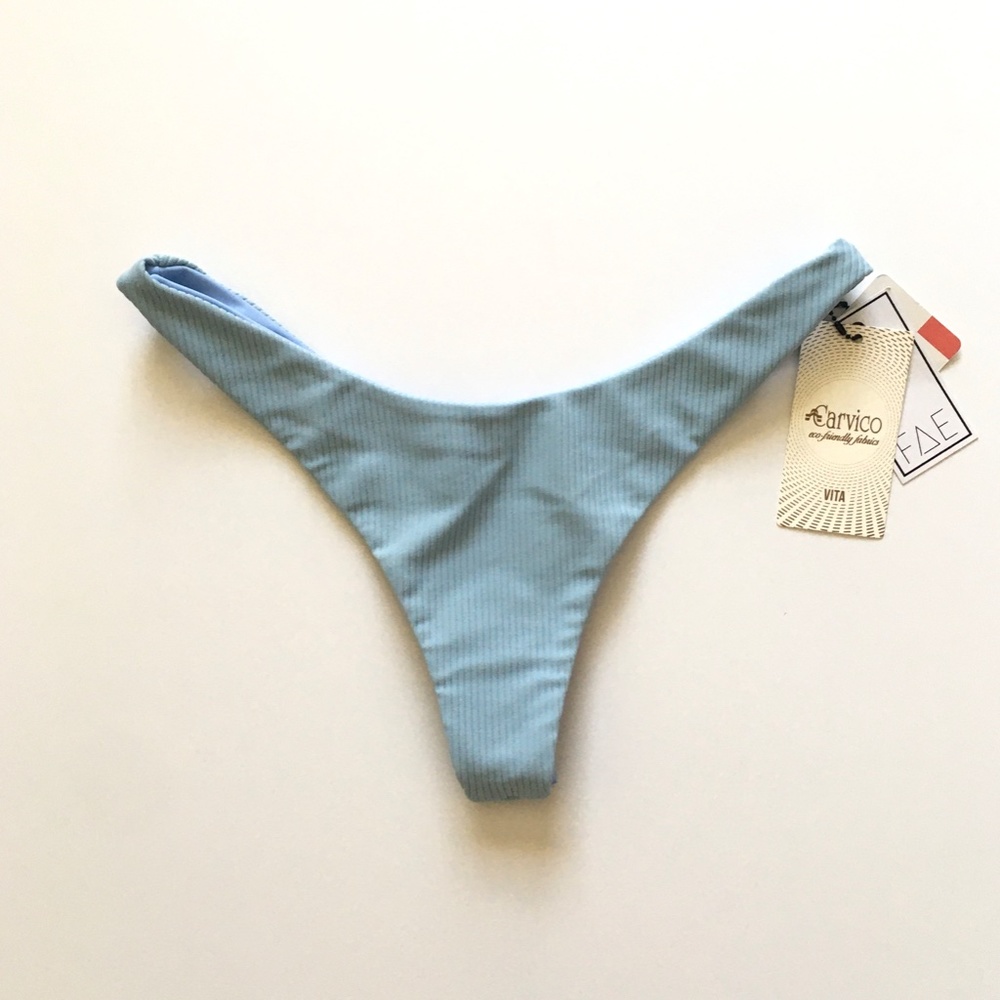 Fae Swim Zenith Bottoms - NWT - Sky Corduroy - Ribbed- size Medium (runs small)